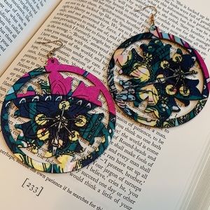 Wooden Cutout Earrings